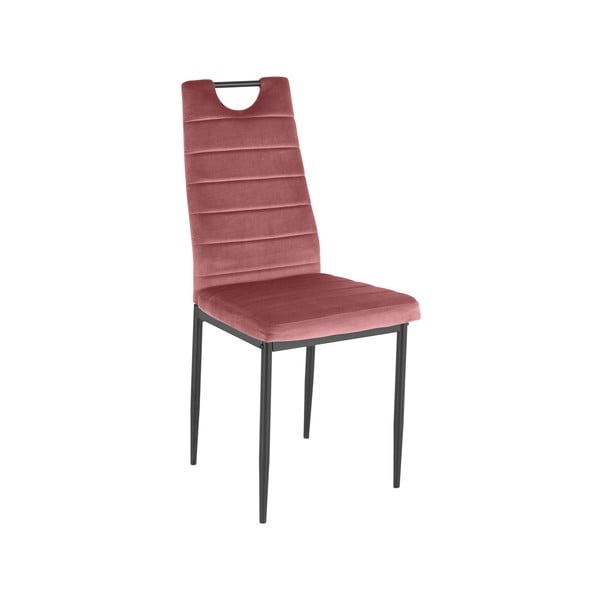 Tmavo ružové zamatové jedálenské stoličky v súprave 2 ks Mandy – Støraa