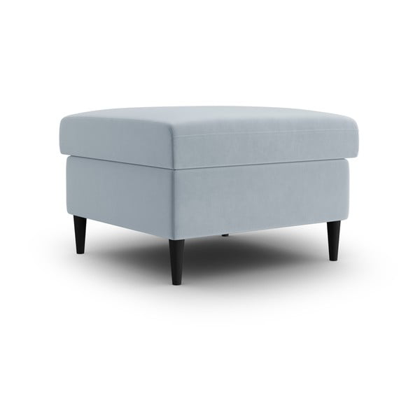 Svetlomodrá zamatová podnožka Kyoto – Cosmopolitan Design-image-1