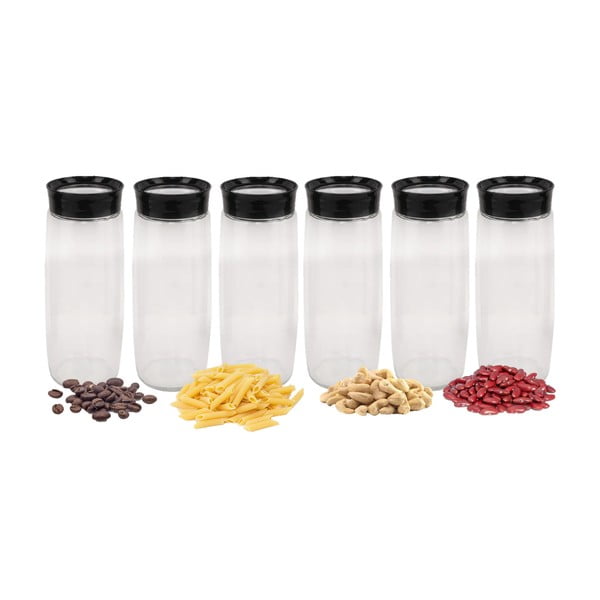Sklenené dózy v súprave 6 ks na potraviny – Hermia-image-2