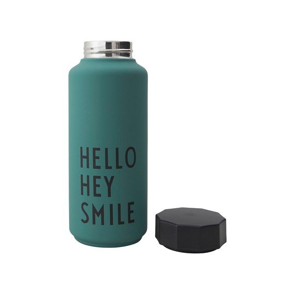 Zelená termofľaša Design Letters Hello, 500 ml-image-1