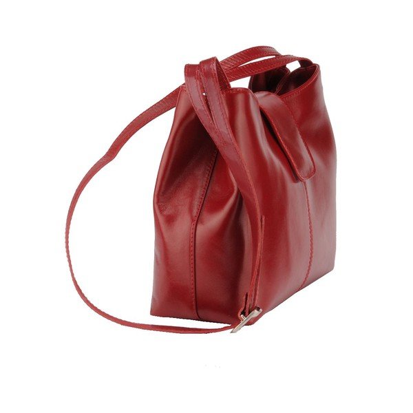 Kožená kabelka Kiwi, červená-image-3