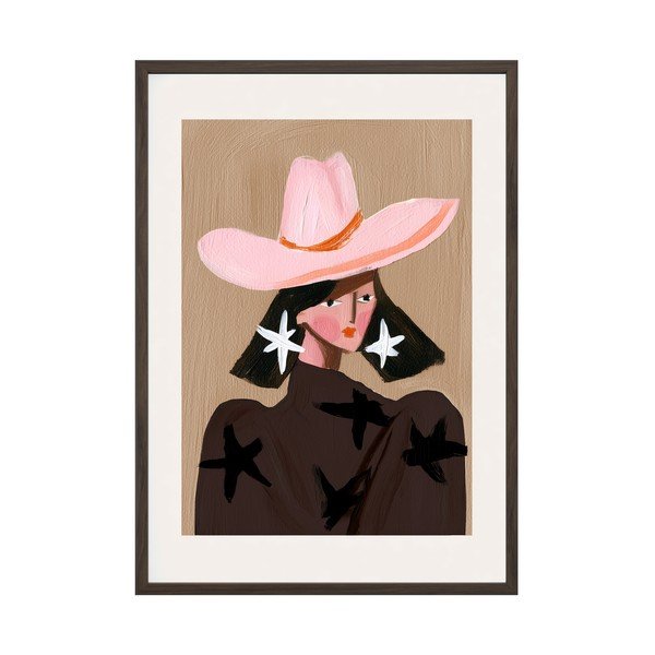 Tlačený obraz s rámom 50x70 cm Cowgirl – Styler
