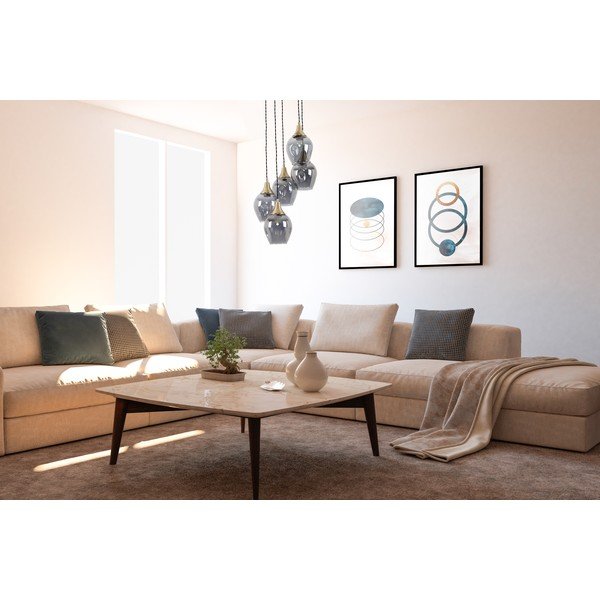 Závesné svietidlo so skleneným tienidlom ø 15 cm Marlo – Squid Lighting-image-1