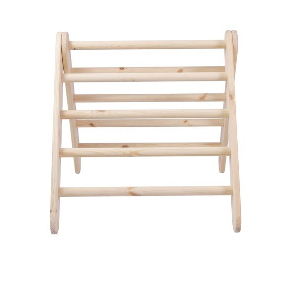 Pikler trojuholník z borovicového dreva v prírodnej farbe 46x87x60 cm Montessori – Meowbaby-image-4