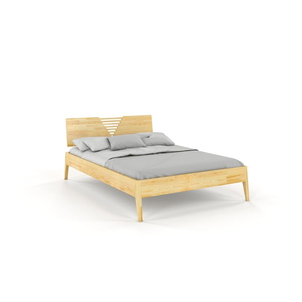 Dvojlôžková posteľ z borovicového dreva Skandica Visby Wolomin, 160 x 200 cm