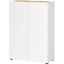 Biela skrinka v dekore duba 74x105x33 cm Alviano – Germania