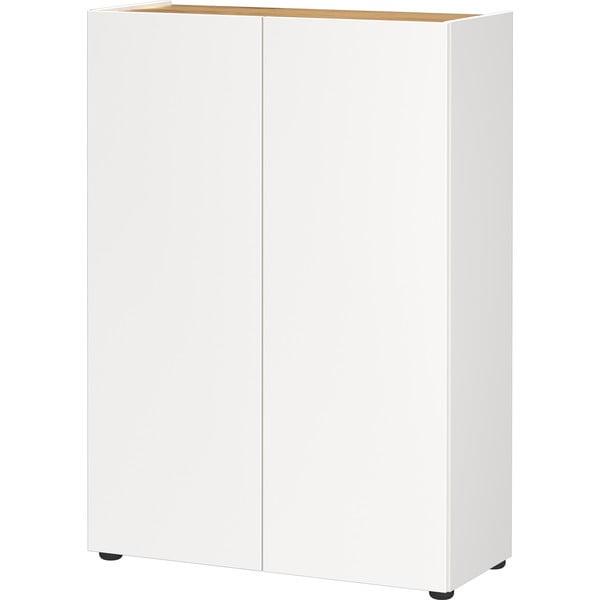 Biela skrinka v dekore duba 74x105x33 cm Alviano – Germania