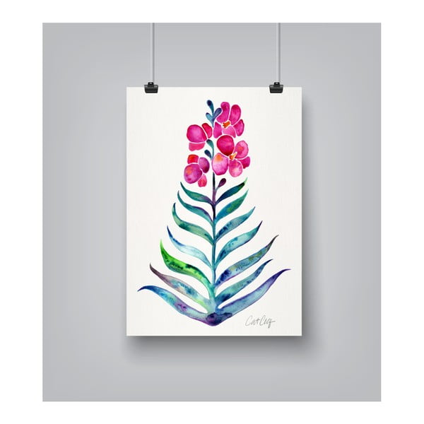 Plagát Americanflat Blooming Orchid, 30 x 42 cm