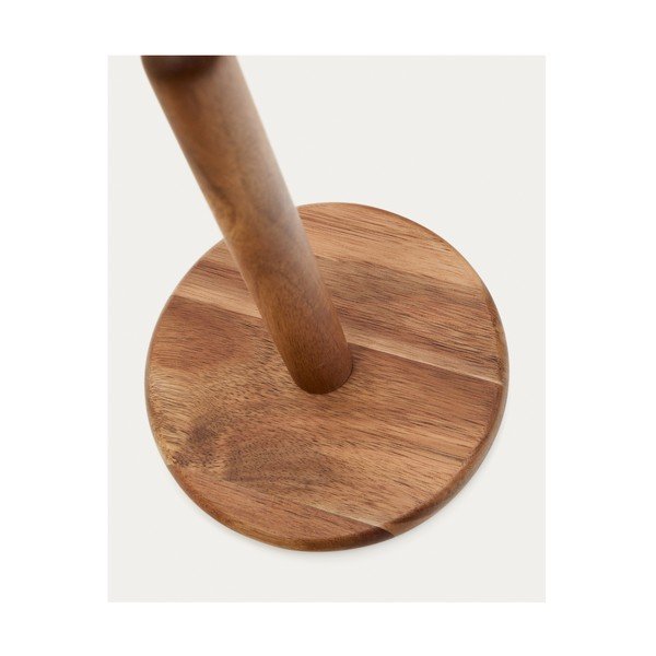 Drevený stojan na papierové utierky v prírodnej farbe ø 15 cm Nukha – Kave Home-image-1
