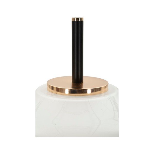 Biela/čierna stojacia lampa so skleneným tienidlom (výška  168 cm) Vintage – Mauro Ferretti-image-4