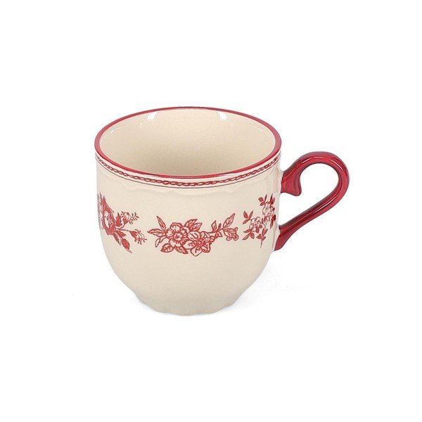 Vínovočervená/slonovinová porcelánová šálka 215 ml Cyril – S|P Collection-image-3