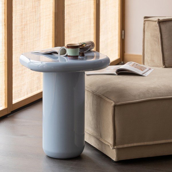 Lesklý odkladací stolík 50x50 cm Zava – WOOOD-image-1