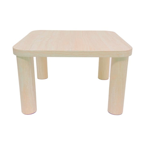 Béžový konferenčný stolík v dekore mramoru 60x60 cm Solano – Actona-image-3