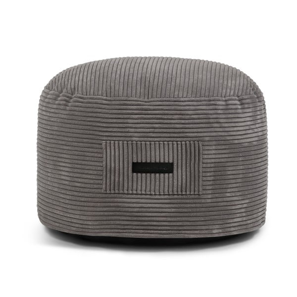 Tmavosivý menčestrový taburet Om 60 – SLOWDOWN