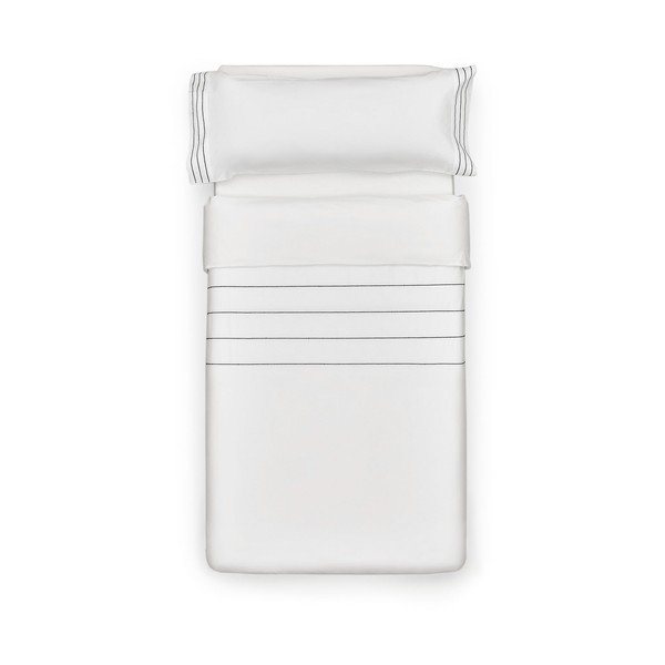 Biele obliečky na jednolôžko/predĺžené z bavlneného perkálu 150x220 cm Cintia – Kave Home