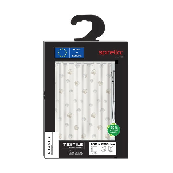 Sprchový záves 180x180 cm Atlantis – Spirella-image-3