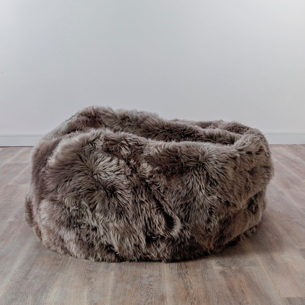 Sivý sedací vak z ovčej kožušiny Native Natural, ⌀ 110 cm-image-2