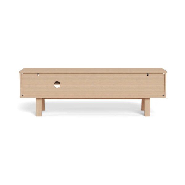 Dyhovaný TV stolík v svetlo prírodnej farbe 160x50x40 cm Lamberth – Actona-image-3