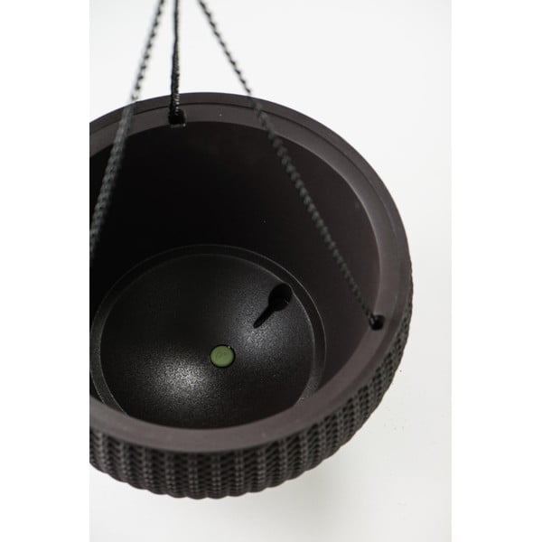 Plastový závesný a nástenný  kvetináč ø 35 cm Hangingsphere – Keter-image-1