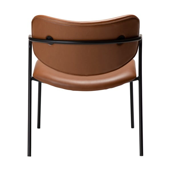 Koňakovohnedé kreslo z imitácie kože Zed – DAN-FORM Denmark-image-4