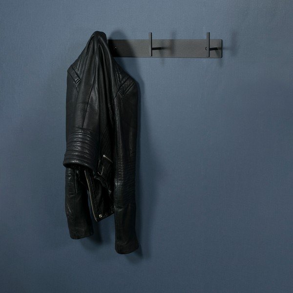 Čierny kovový nástenný vešiak 44 cm Chapman – Spinder Design-image-1