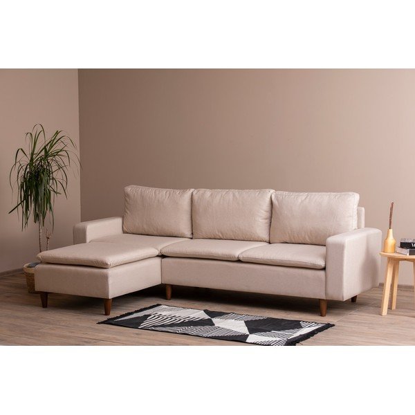 Béžová rohová pohovka (ľavý roh) Lungo – Balcab Home-image-2