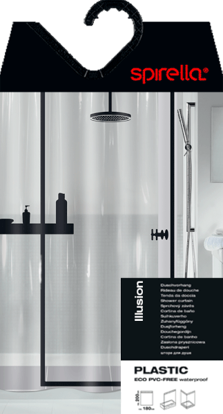 Sprchový záves 180x200 cm Illusion – Spirella-image-1