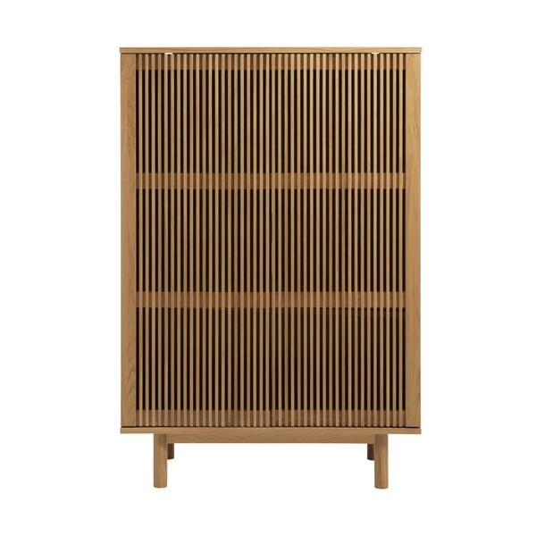 Skrinka v dekore duba v prírodnej farbe 95x140 cm Tiber – Unique Furniture
