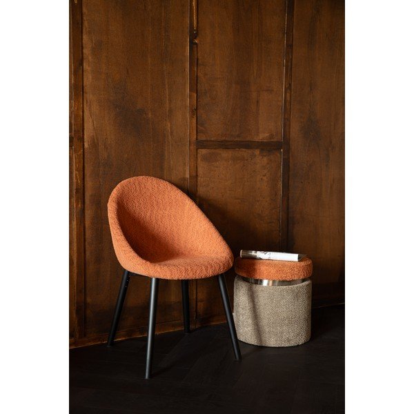 Oranžové čalúnené jedálenské kreslo Fenna – Dutchbone-image-1