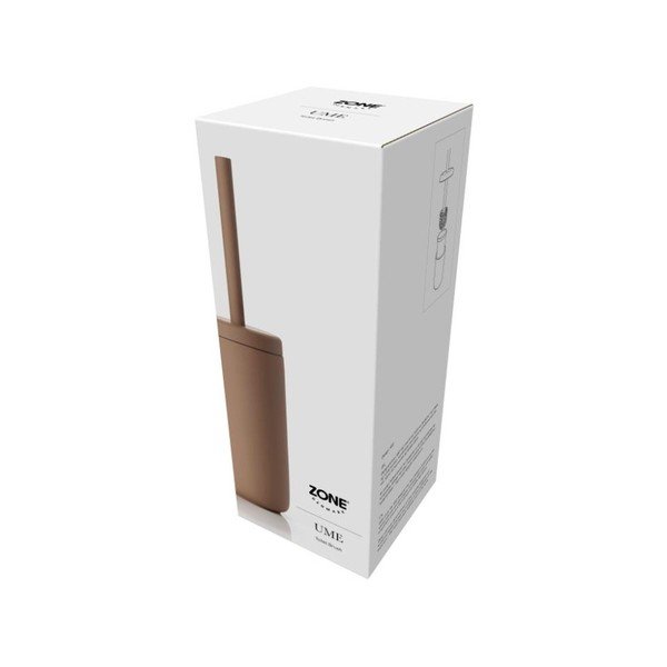 Jantárovohnedá toaletná kefa z kameniny Zone Ume Amber-image-1