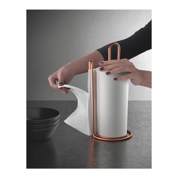 Stojan na papierové utierky v medenej farbe Metaltex-image-1