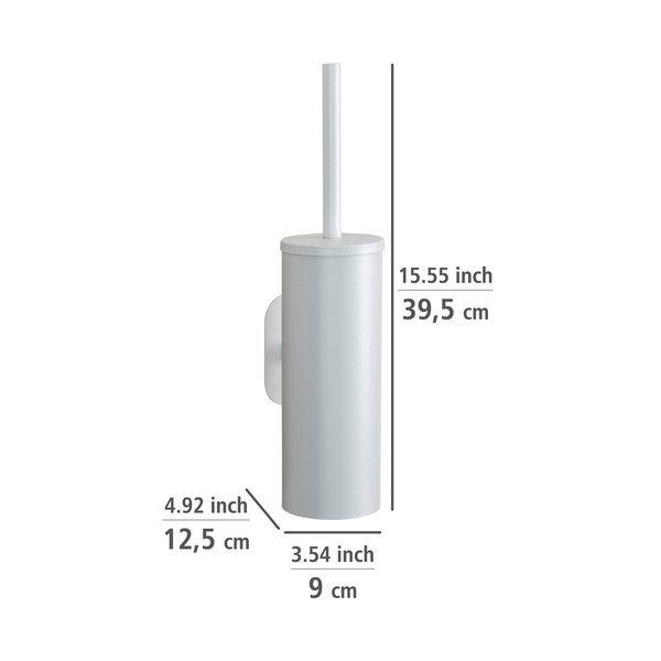 Biela samodržiaca WC kefa z nehrdzavejúcej ocele Orea – Wenko-image-3