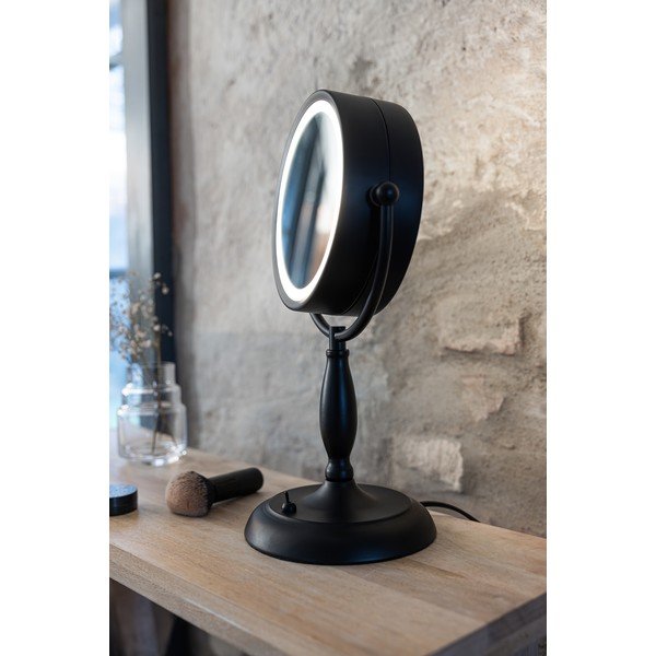 Matne čierna stolová lampa so skleneným tienidlom (výška  36 cm) Face – Markslöjd-image-2
