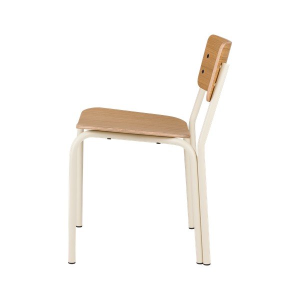 Stohovateľná jedálenská stolička v dekore duba v prírodnej farbe Kei – noo.ma-image-2