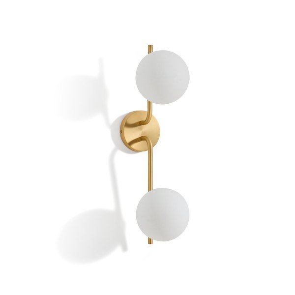 Biele/v zlatej farbe nástenné svietidlo Brisia – Kave Home