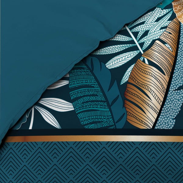 Modré bavlnené obliečky na dvojlôžko/predĺžené 240x220 cm Alianor – douceur d'intérieur-image-3