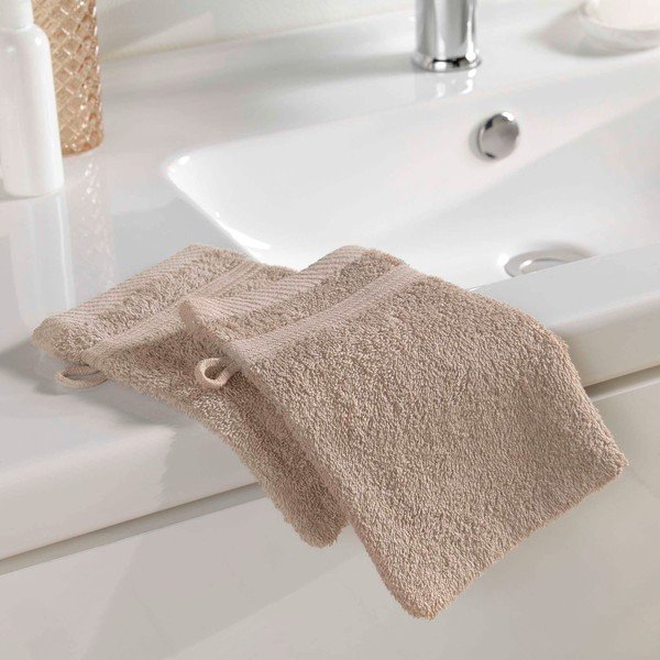 Svetlohnedá bavlnená žinka 15x21 cm Tendresse – douceur d'intérieur-image-1