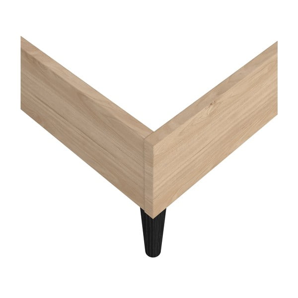 Dvojlôžková posteľ bez roštu v prírodnej farbe 160x200 cm Ry – Tvilum-image-3