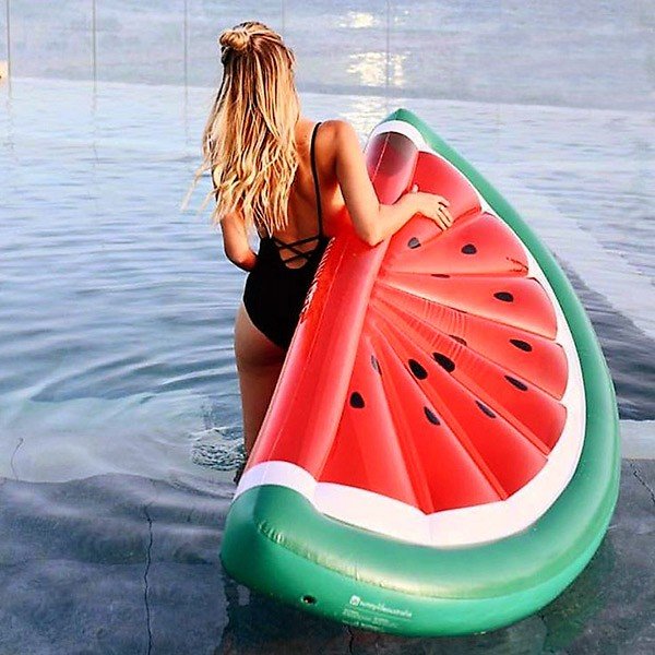 Nafukovací matrac v tvare melóna InnovaGoods Watermelon-image-1