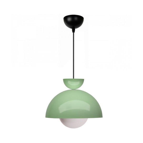 Zelené závesné svietidlo s kovovým tienidlom ø 25 cm Arta – Opviq lights