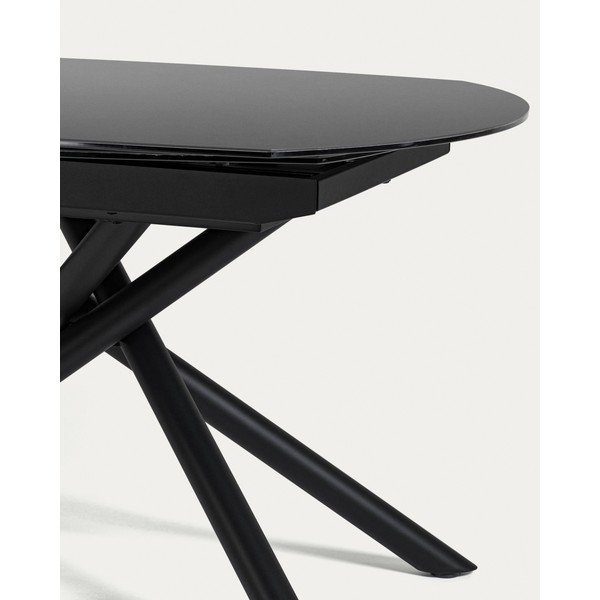 Rozkladací jedálenský stôl s prídavnou doskou s keramickou doskou 100x130 cm Yodalia – Kave Home-image-4