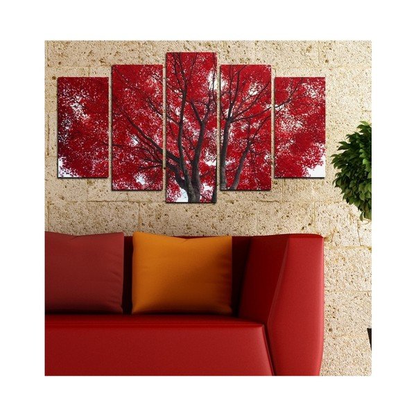 Viacdielny obraz 3D Art Red Passion, 102 × 60 cm-image-1