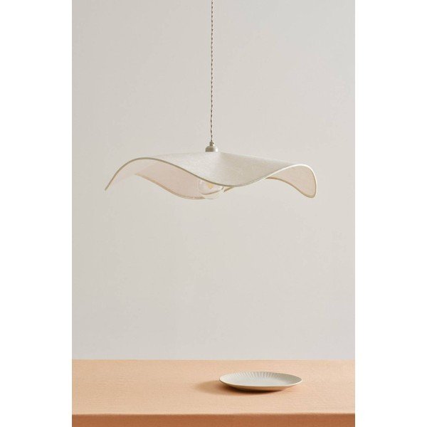 Krémovobiele papierové závesné svietidlo ø 70 cm Monchi – Jotex-image-2