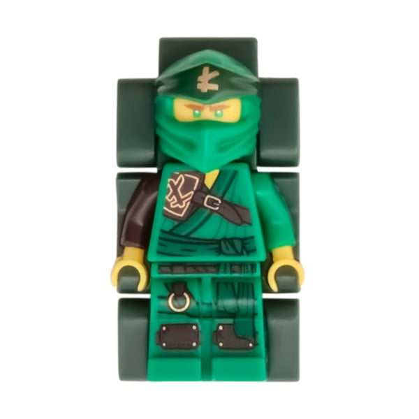 Zelené náramkové hodinky so skladacím remienkom a minifigúrkou LEGO® NINJAGO Lloyd-image-2