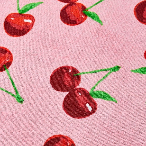 Ružová bavlnená plážová osuška 78x200 cm Cherries – Catherine Lansfield-image-3