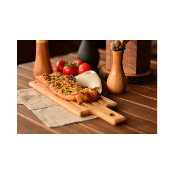 Bambusová servírovacia doštička na steak Bambum Grill, dĺžka 50 cm-image-1