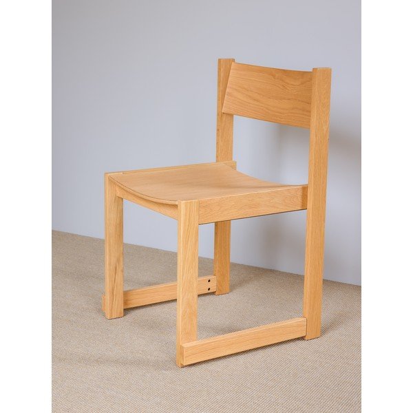 Stohovateľná jedálenská stolička v dekore duba v prírodnej farbe Forma – Hübsch-image-4