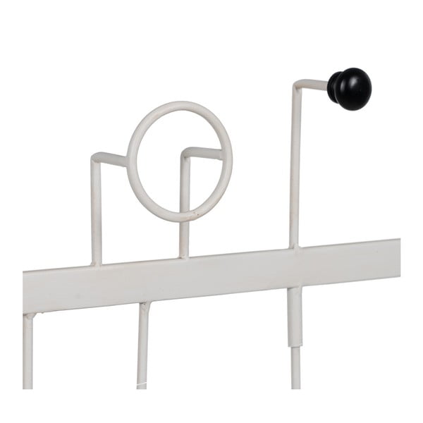 Biely kovový nástenný vešiak – Ixia-image-2