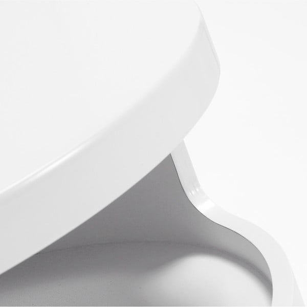 Biely odkladací stolík s úložným priestorom Kave Home Bruk-image-4