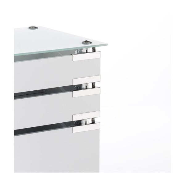 Biely pojazdný vozík s 5 zásuvkami Tomasucci Bobo-image-3